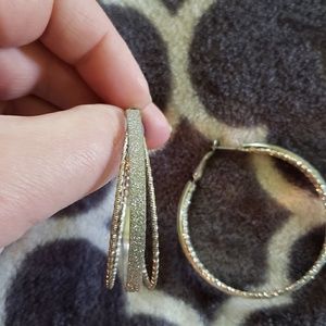 New York & Co. Sparkle Hoop Earings